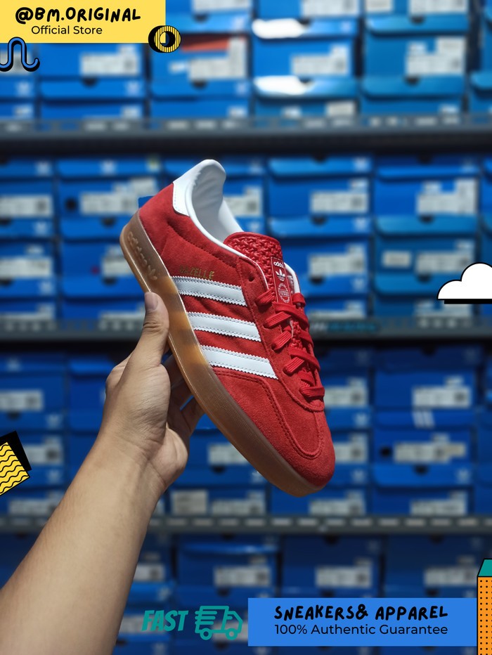 Adidas Gazelle Indoor Better Scarlet Cloud White Gum JI2063