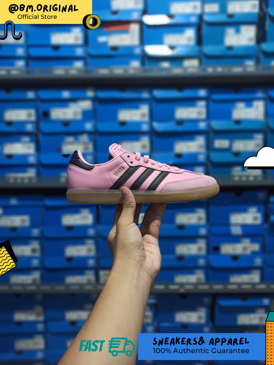 Adidas Samba Messi Indoor Light Pink Core Black Gum IH8158