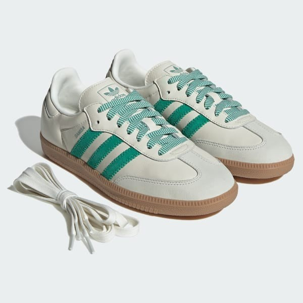 Adidas Samba OG Off White Court Green Hazy Green JI3906