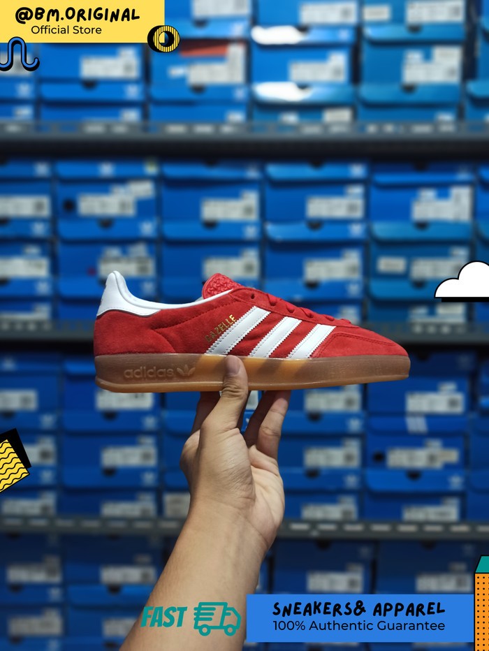 Adidas Gazelle Indoor Better Scarlet Cloud White Gum JI2063