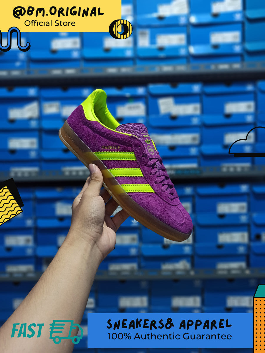 Adidas Gazelle Indoor Shock Purple Yellow Gum HQ8715