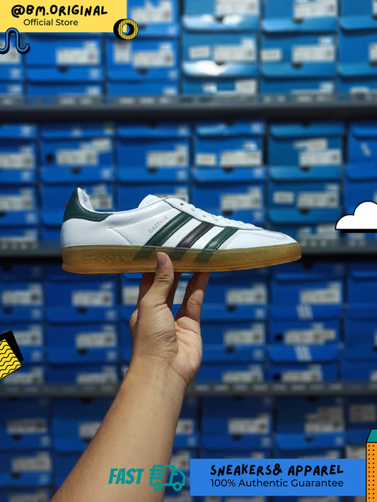 Adidas Gazelle Indoor Cloud White Collegiate Green Core Black IE2957