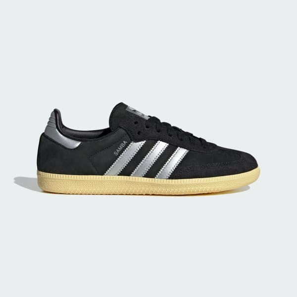 Adidas Samba OG Core Black Matte Silver Almost Yellow IE8128