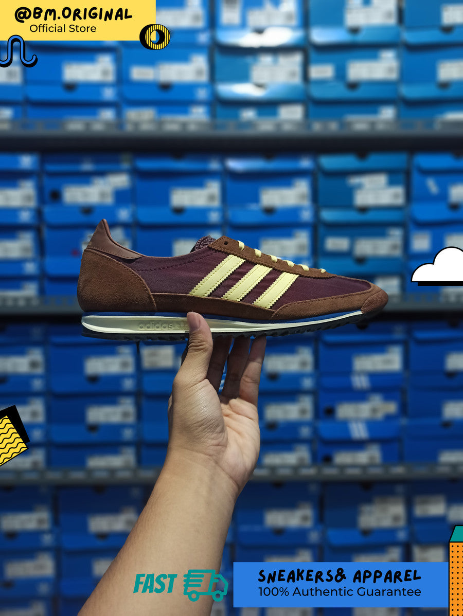 Adidas SL 72 OG W Maroon Almond Yellow Preloved Brown IE3425