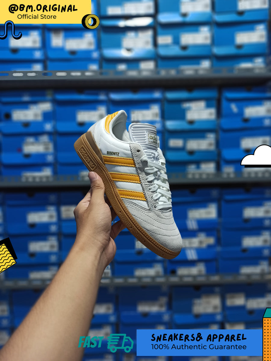 Adidas Busenitz Crystal White Preloved Yellow Gum IG5254