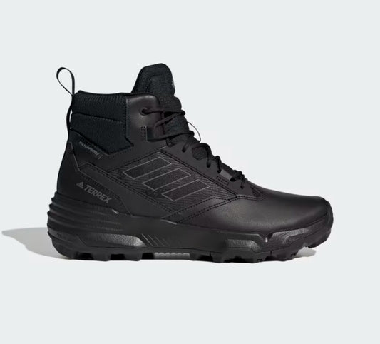 Adidas Terrex Unity Leather Mid Rain.RDY Hiking Core Black Grey GZ3325