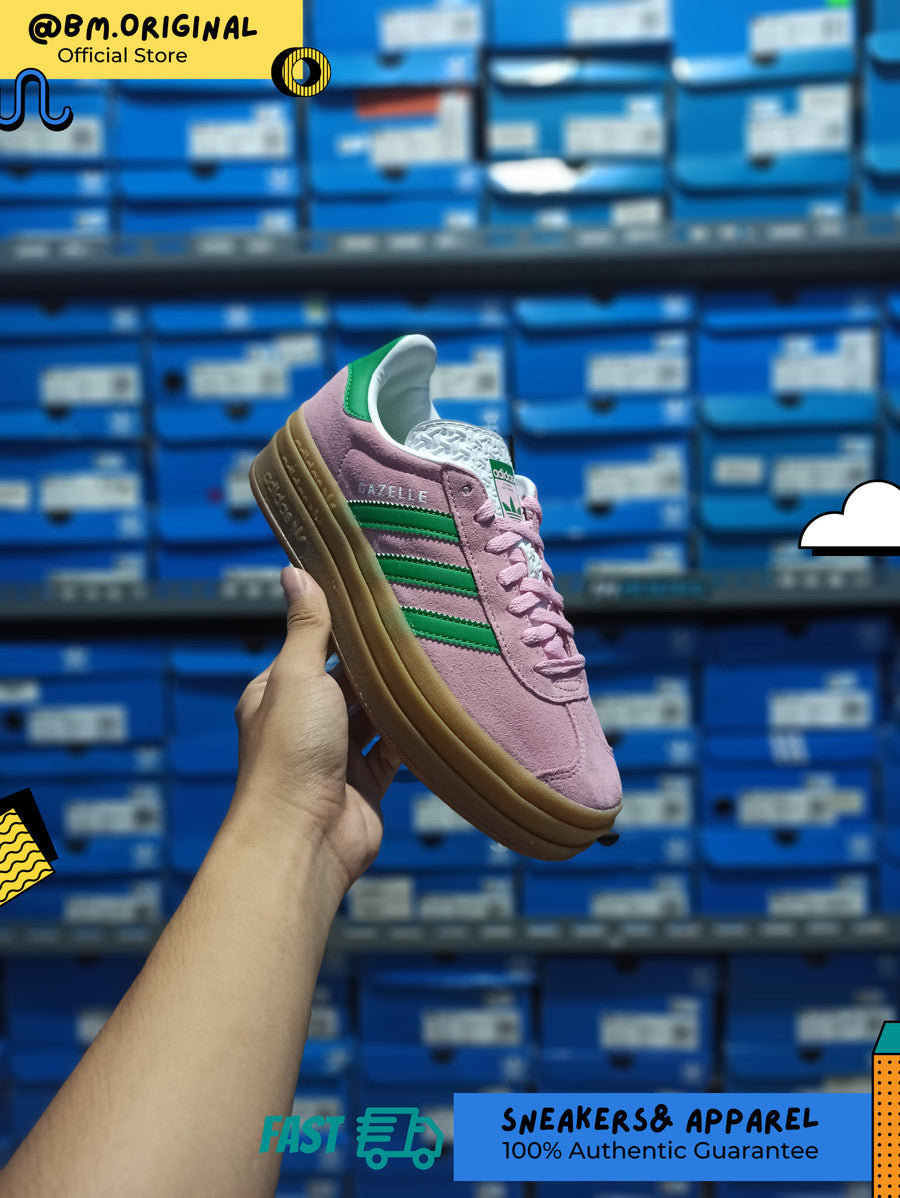 Adidas Gazelle Bold True Pink Green Cloud White IE0420