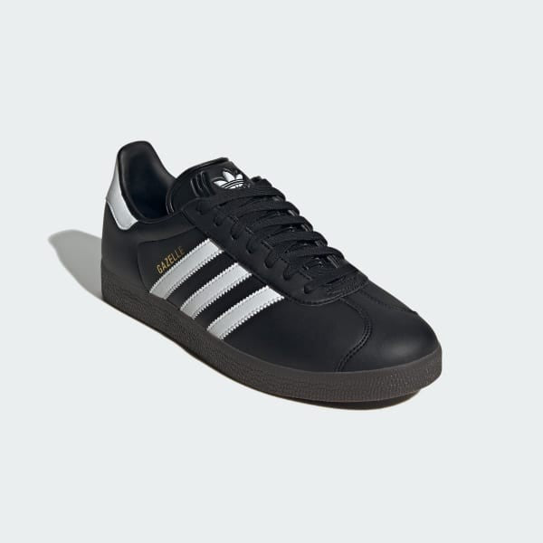 Adidas Gazelle Low Core Black Cloud White Gold Metallic IH2217