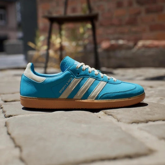 Adidas Samba OG Sporty & Rich Blue Rush Cream White Gum IE6975