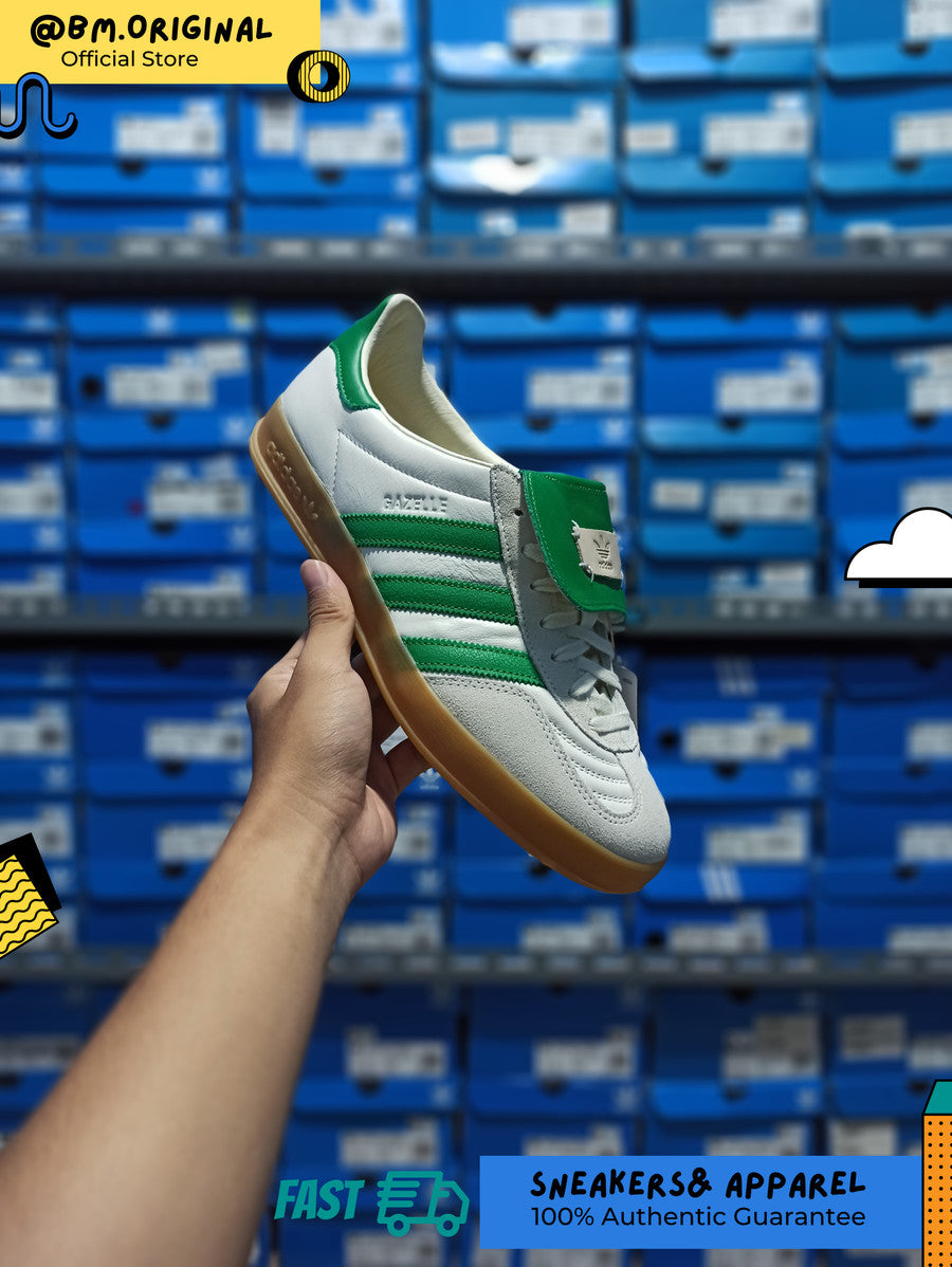 Adidas Gazelle Indoor Off White Green ID3518