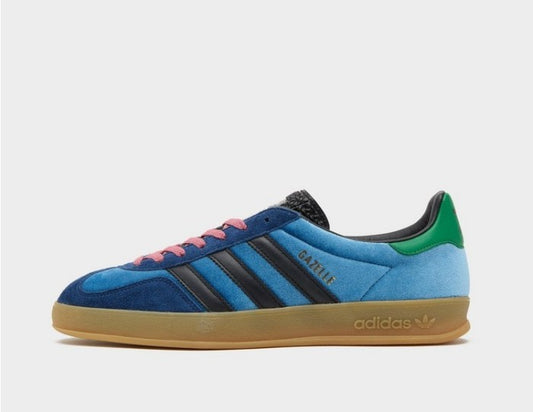 Adidas Gazelle Indoor Velour Blue Green Pink IH3309