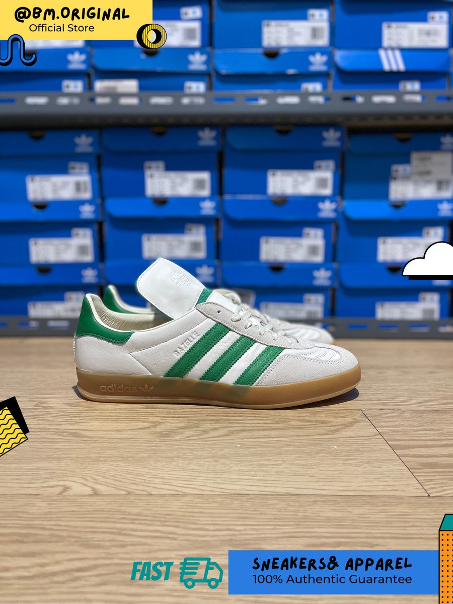 Adidas Gazelle Indoor Off White Green ID3518