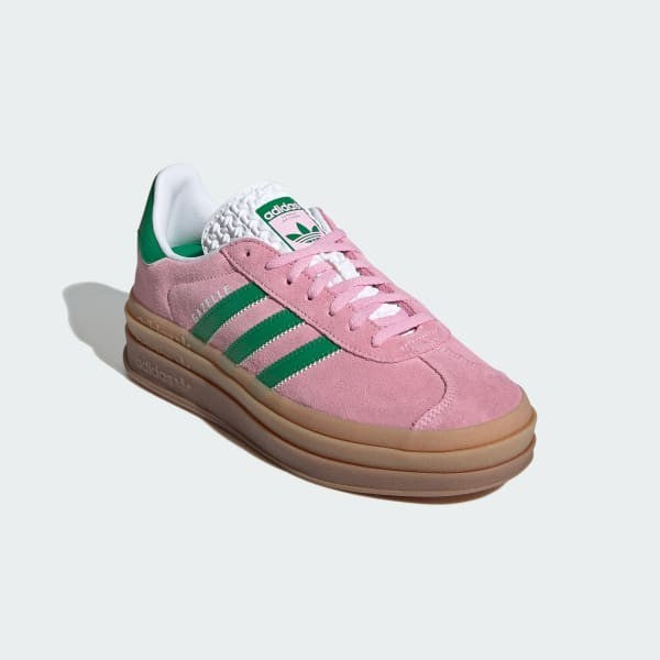 Adidas Gazelle Bold True Pink Green Cloud White IE0420