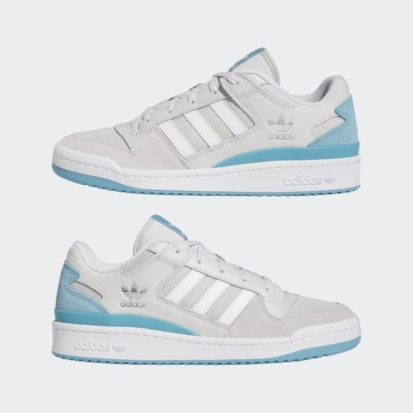 Adidas Forum Low Classic Grey One Cloud White Preloved Blue FZ6261