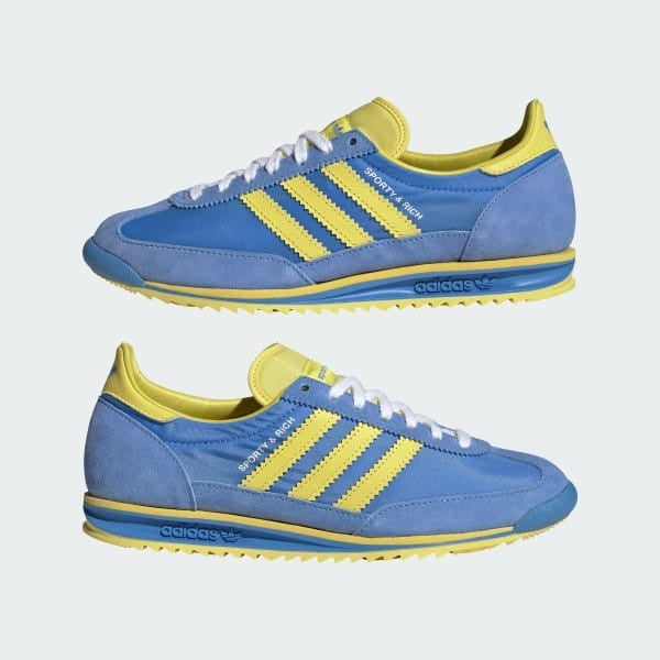 Adidas SL 72 OG x Sporty & Rich Real Blue Light Yellow Cloud White JH6701