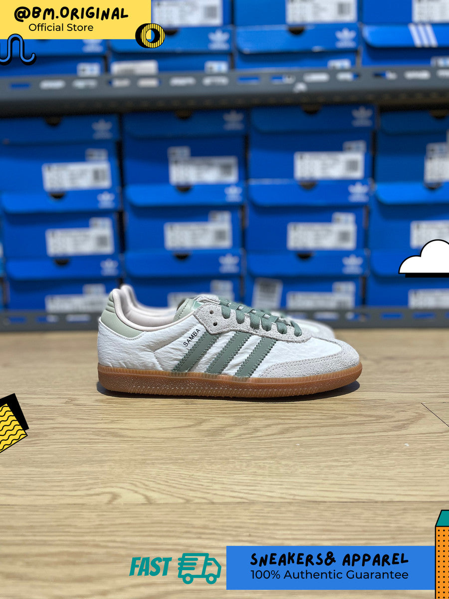 Adidas Samba OG Cloud White Silver Green Putty Mauve ID0492