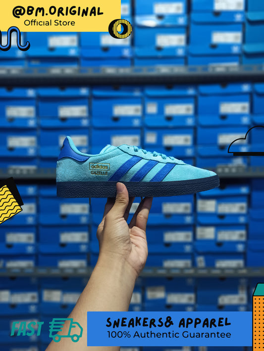 Adidas Gazelle Aqua Blue Gold IE5319