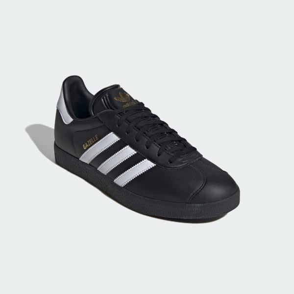 Adidas Gazelle Low Core Black Cloud White Gold Metallic ID6112