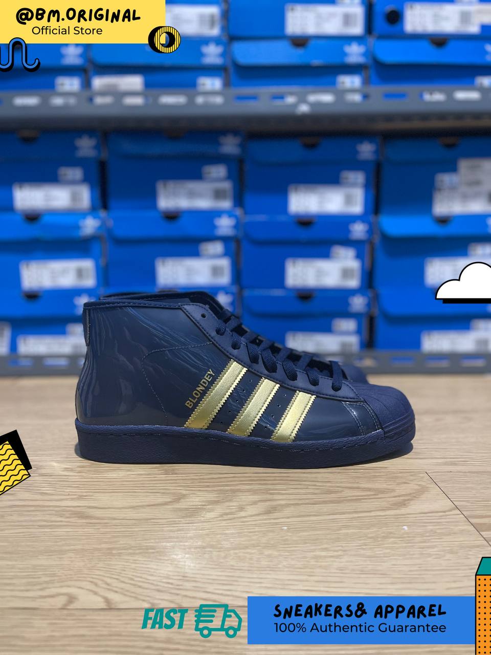 Adidas Blondey Pro Model ADV Night Indigo Gold Metallic IG0845