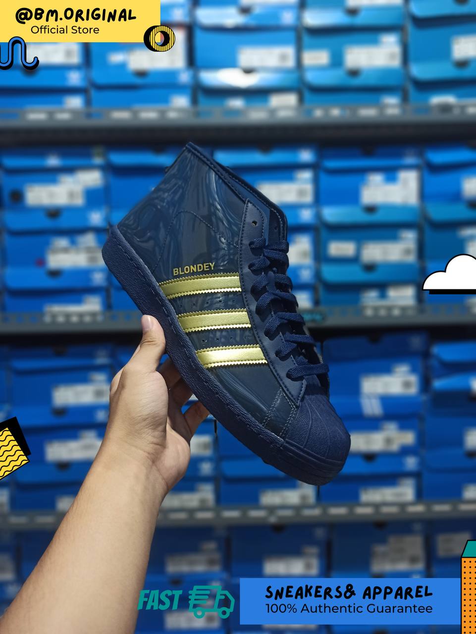 Adidas Blondey Pro Model ADV Night Indigo Gold Metallic IG0845