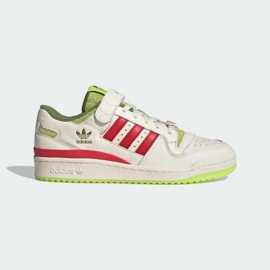 Adidas Forum x The Grinch Cream White Collegiate Red Solar Slime ID3512