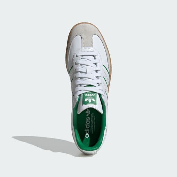 Adidas Samba OG Cloud White Crystal White Green JI2044