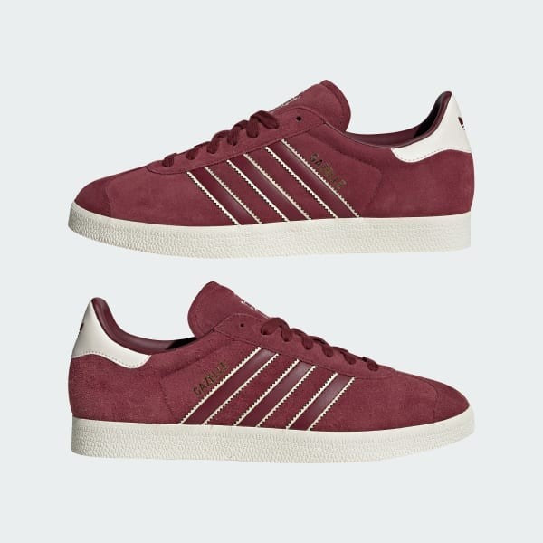 Adidas Gazelle Shadow Red Cream White Gold Metallic ID3724