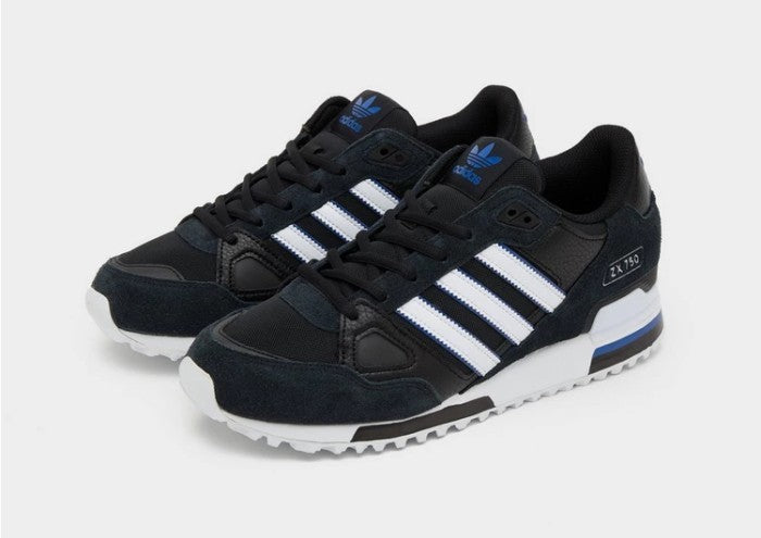 Adidas ZX 750 Core Black White Blue Leather IF8408