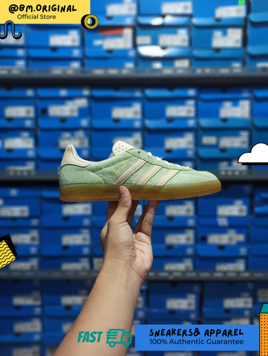 Adidas Gazelle Indoor Semi Green Spark Almost Yellow Cream IE2948