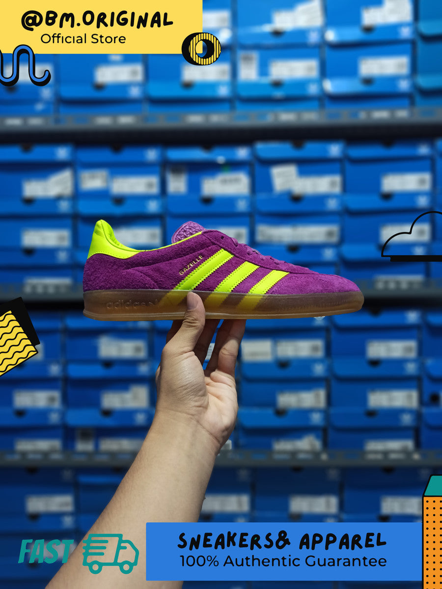 Adidas Gazelle Indoor Shock Purple Yellow Gum HQ8715