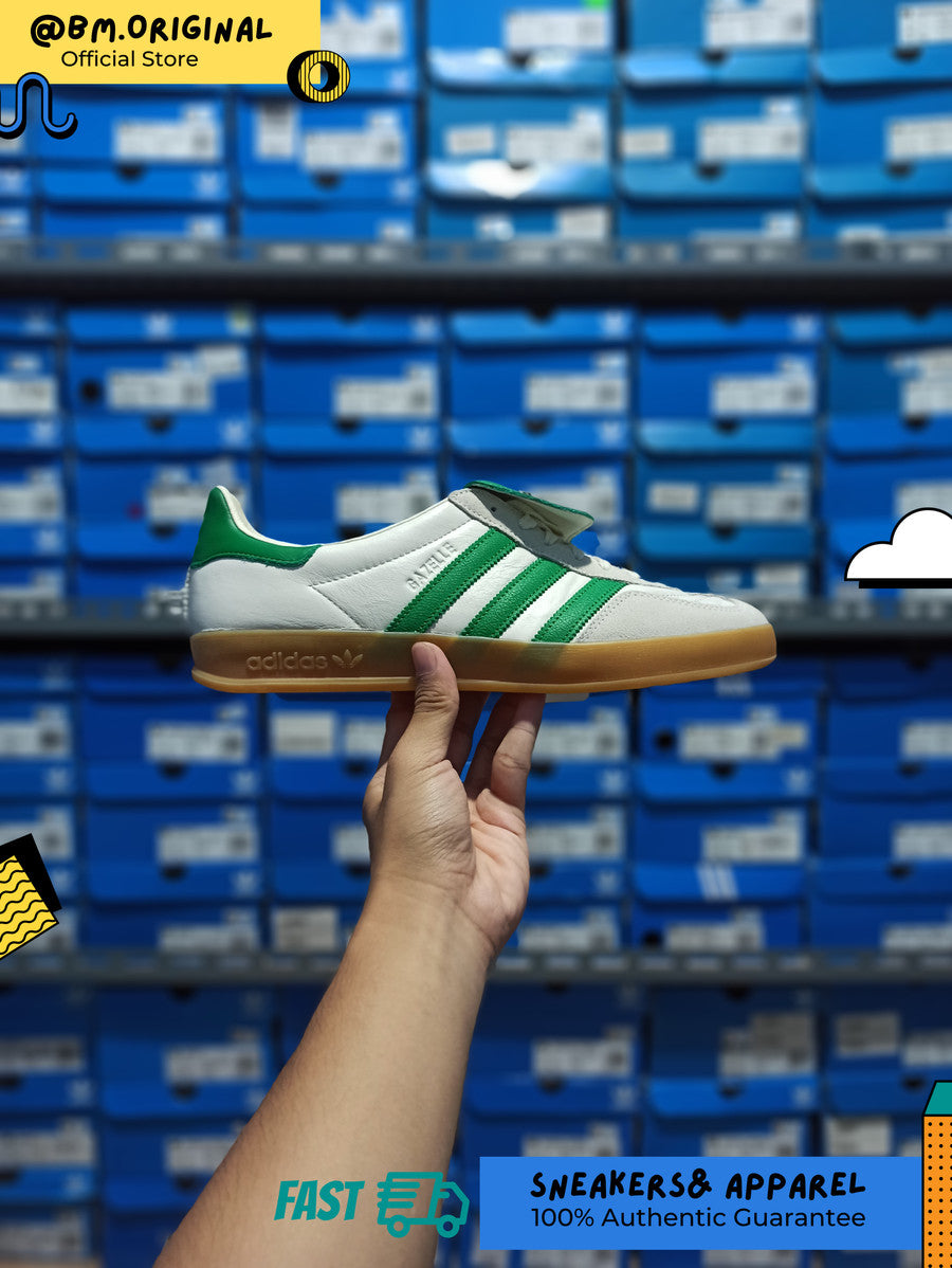 Adidas Gazelle Indoor Off White Green ID3518