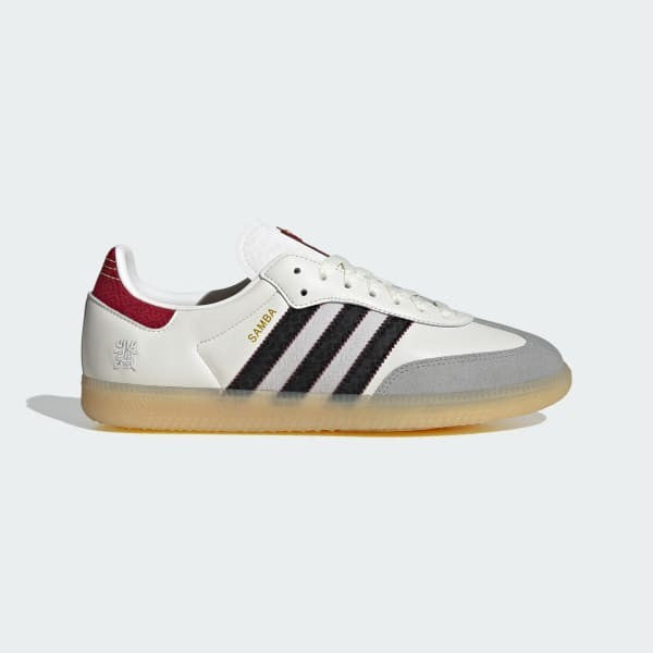 Adidas Samba OG Cloud White Core Black Active Maroon JQ5976