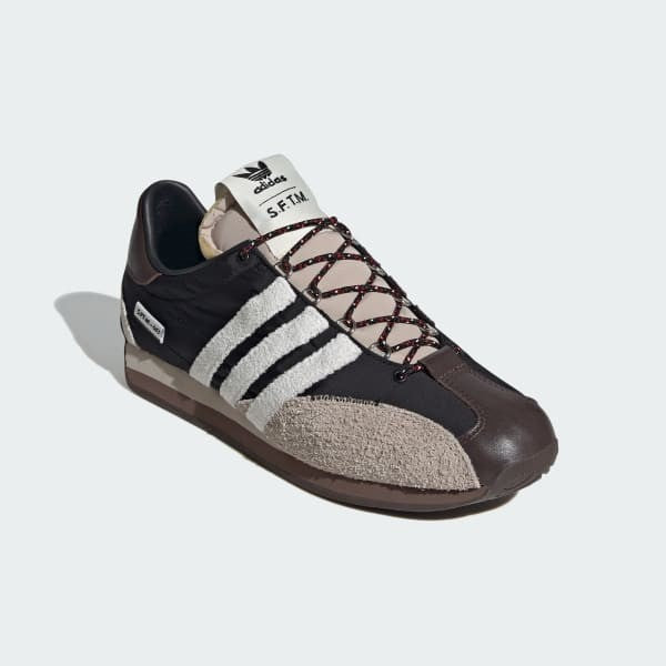 Adidas x SFTM Country OG Core Black Core White Wonder Beige ID3546