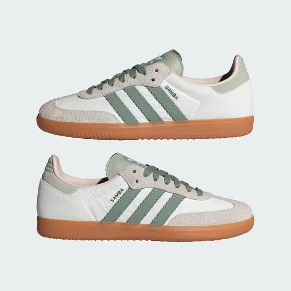 Adidas Samba OG Cloud White Silver Green Putty Mauve ID0492