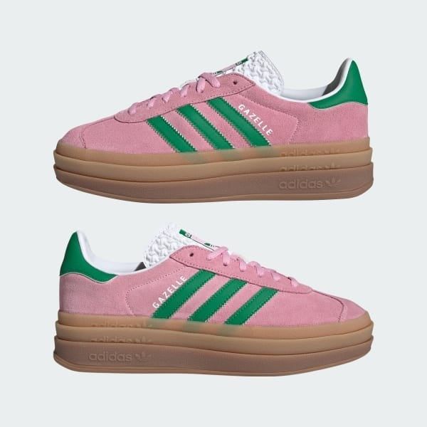 Adidas Gazelle Bold True Pink Green Cloud White IE0420