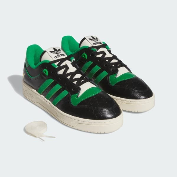 Adidas Rivalry 86 Low Core Black Green Cream White IE7160