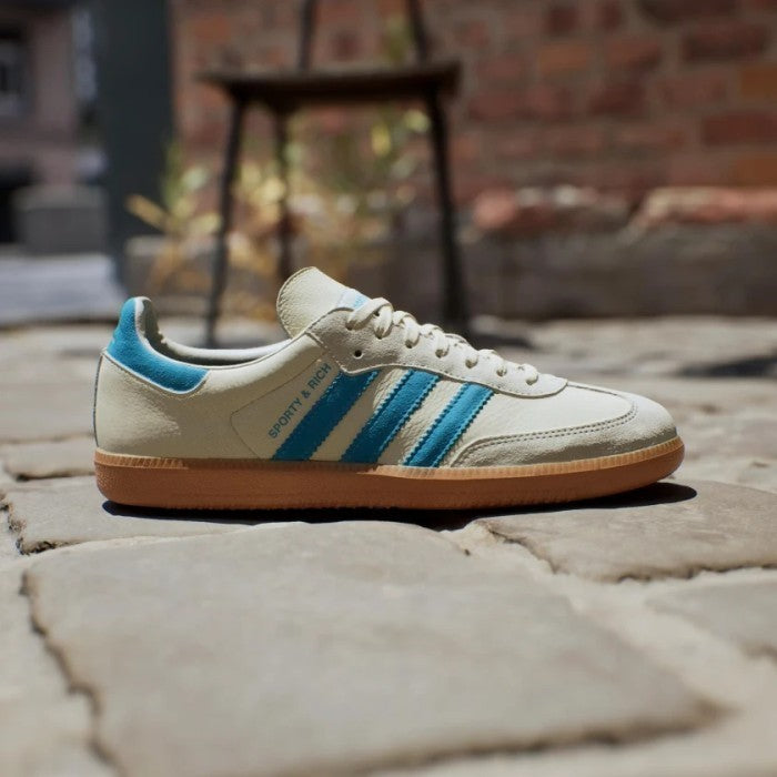 Adidas Samba OG Sporty & Rich Cream White Blue Rush Gum IE7096