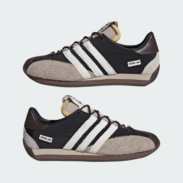 Adidas x SFTM Country OG Core Black Core White Wonder Beige ID3546