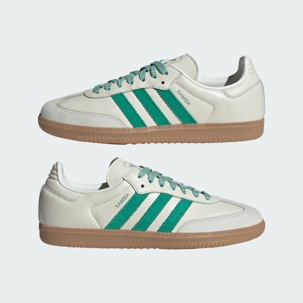 Adidas Samba OG Off White Court Green Hazy Green JI3906