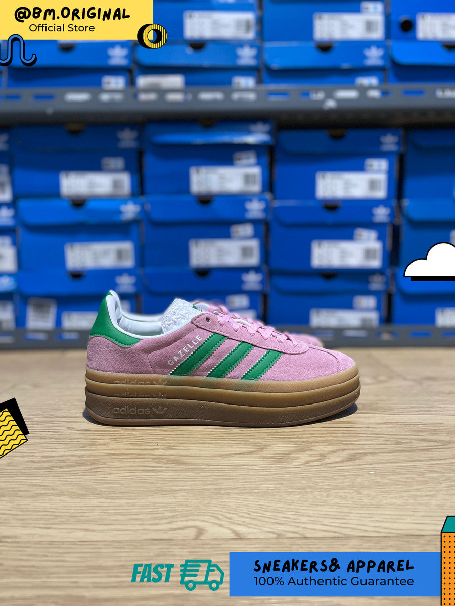 Adidas Gazelle Bold True Pink Green Cloud White IE0420