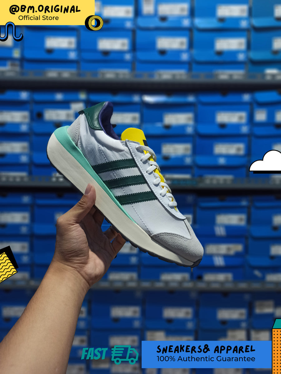 Adidas Country XLG Cloud White Collegiate Green Yellow IF8118