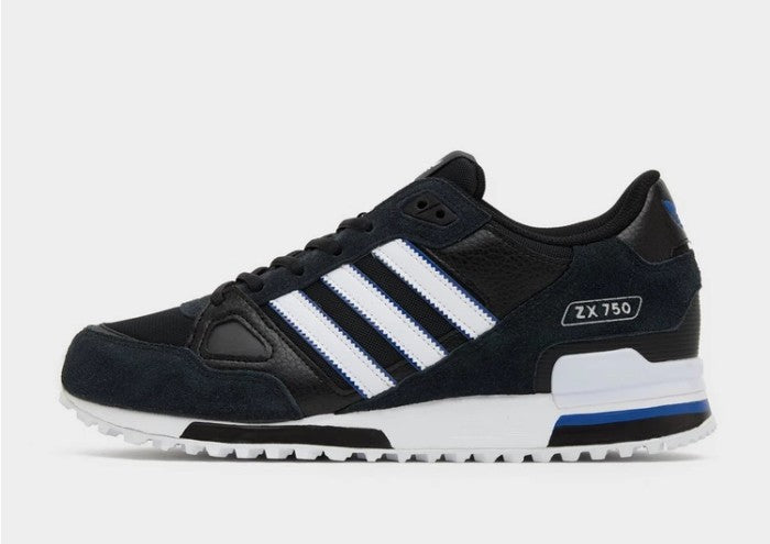 Adidas ZX 750 Core Black White Blue Leather IF8408