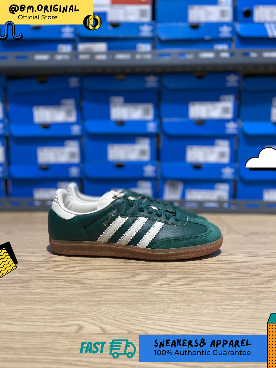 Adidas Samba OG Collegiate Green Cream White Gold Metallic IE0872