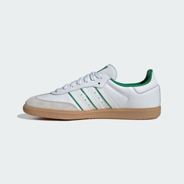 Adidas Samba OG Cloud White Crystal White Green JI2044