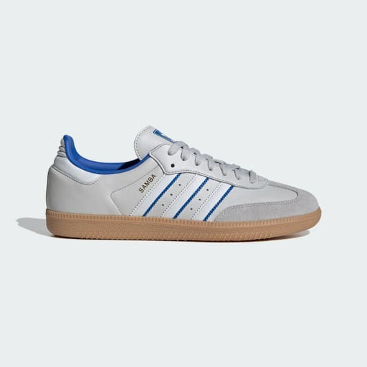 Adidas Samba OG Grey One Crystal White Blue ID1478