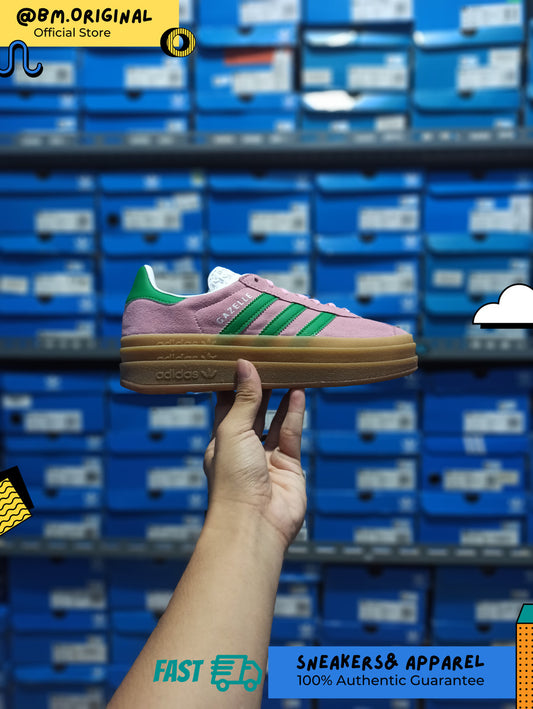 Adidas Gazelle Bold True Pink Green Cloud White IE0420