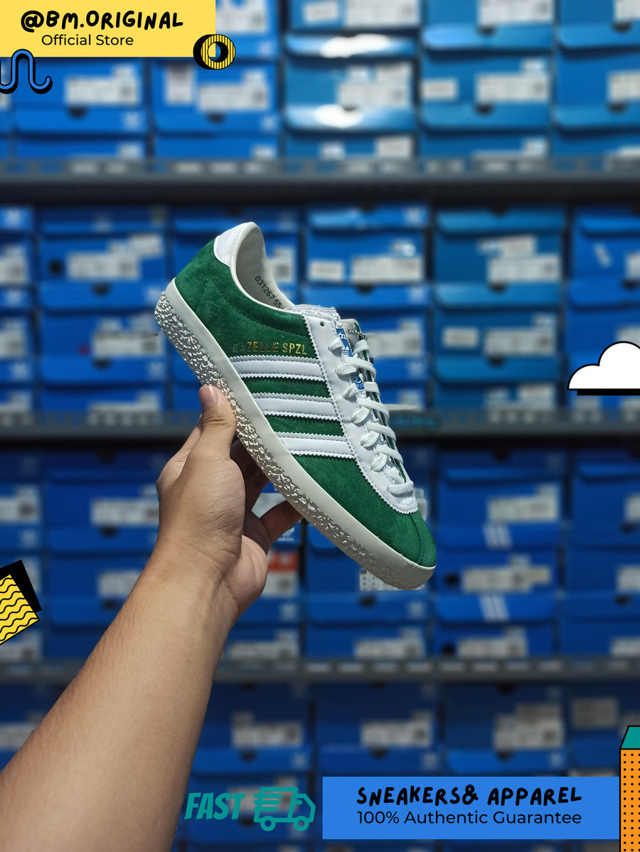 Adidas Gazelle SPZL Dark Green Cloud White Off White IF5787