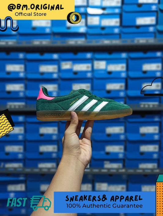 Adidas Gazelle Indoor Collegiate Green White Lucid Pink IG5929