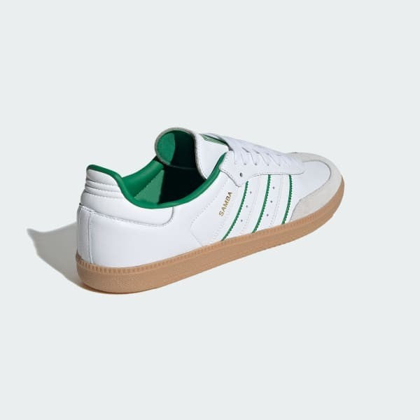 Adidas Samba OG Cloud White Crystal White Green JI2044