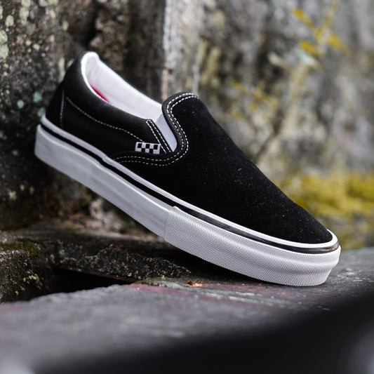 Vans Slip On Pro Skateboarding Black White